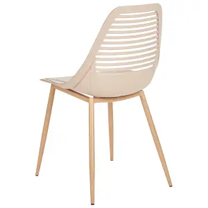 Set of 4 Chairs MONTELLO Beige