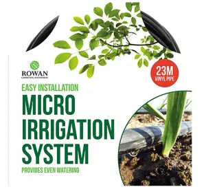 3mm Micro Irrigation Watering System Kit Garden Hose Drip Feeder 23M