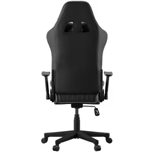 Senna Office Chair with Wheels in Black / Grey