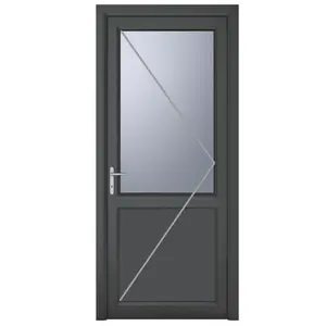 Upvc Single Door White / Right Hand/Inswing / 209cm H x 89cm W x 7cm D