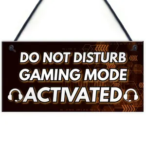 Red Ocean Gaming Christmas Gifts DO NOT DISTURB Sign Novelty Gamer Boys Bedroom Accessories Gifts For Boys