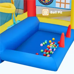 3.1 x 2.8 x 2.2m Bouncy Castle with Slide and Air Blower