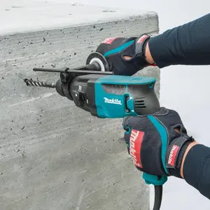 Makita HR1840 240v SDS Plus 2 Mode Rotary Hammer Drill 470w + 17pc SDS Bit Set