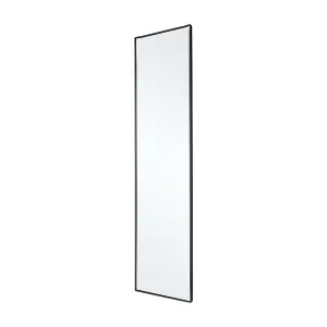 Black Rectangular Wall Mounted Framed Full Length Mirror Dressing Mirror H 120 cm x W 30 cm