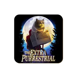 Horror Cats The Extra Purrestrial Coaster Multicoloured (One Size)