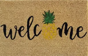 Door Mat Doormats Non Slip Natural Coir Welcome Indoor Outdoor Home Garden Mats Welcome