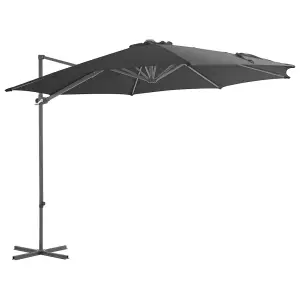 Berkfield Outdoor Umbrella with Portable Base Anthracite