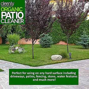 Cleenly Organic Patio Cleaner - For Patios, Driveways, Paths & More - Contains no Bleach or Harsh Chemicals 10L