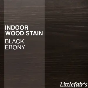 Littlefair's - Indoor Wood Stain - Black Ebony - 500ml