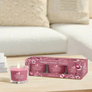 Yankee Candle 3 Pack Filled Votives - Sweet Plum Sake