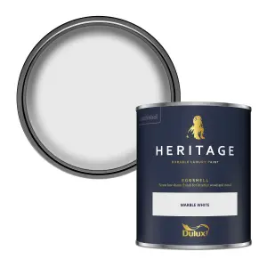 Dulux Trade Heritage Marble White Eggshell Wall paint, 750ml