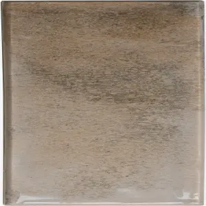 Johnson Tiles Maya Terracotta Gloss Ceramic Indoor Wall Tile, Pack of 54, (L)245mm (W)75mm