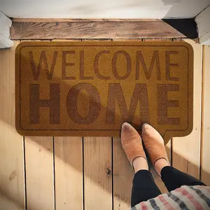 Welcome Home Doormat Novelty Unique Front Entrance Doormats Brown