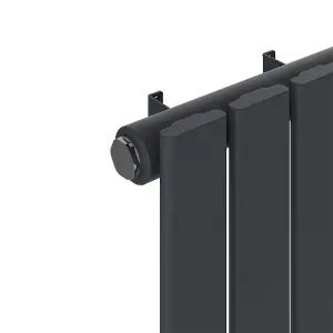 Right Radiators 600x884 mm Horizontal Single Flat Panel Designer Radiator Central Heating Rads Anthracite