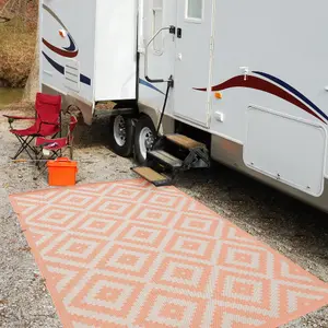 Ecology Collection Outdoor Rugs in Orange  100OR