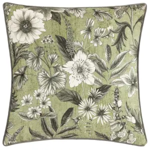 Wylder Harlington Botany Floral Piped Polyester Filled Cushion