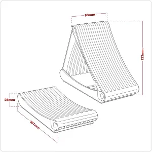 Sealey Folding Wheel Chocks - Pair WCF01