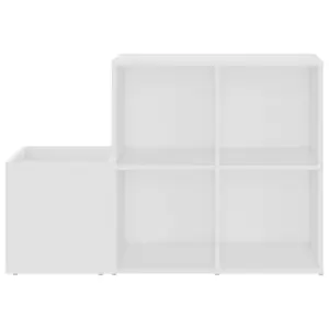 Hall Shoe Cabinet White 105x35.5x70 cm Engineered Wood