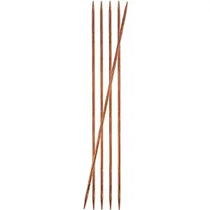 Ginger: Knitting Pins: Double-Ended: 15cm x 2.50mm: Set of 6