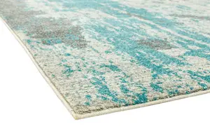 Duckegg Funky Modern Abstract Easy To Clean Dining Room Rug-160cm X 230cm