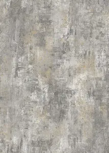 Muriva Charcoal Texture Distressed metallic effect Patterned Wallpaper