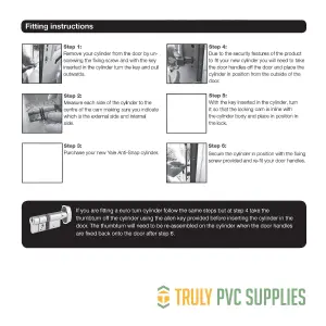 Yale Platinum 3-Star Euro Cylinder uPVC Door Security Lock - 55/40 (95mm), Nickel (incl. 4 Keys)