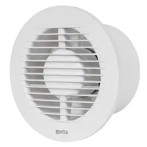 Silent Round Bathroom Extractor Fan 125mm / 5" with Timer