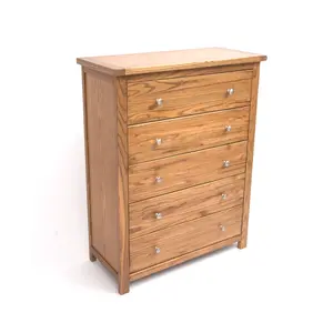 Trivento 5 Drawer Chest of Drawers Chrome Knob