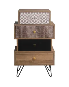 Casablanca 4 Drawer Chest Metal Legs