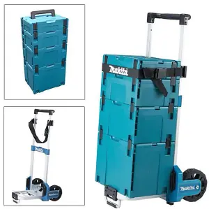 Makita Foldable MakPac Case Trolley Sack Truck + Type 1,2,3,4 Makpac Cases