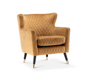 Velvet Gold Alessia Accent Chair