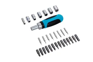 Blue Spot Tools - 30PCE Ratchet Screwdriver and Socket Set