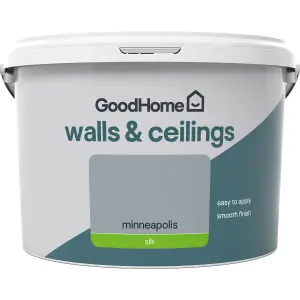 GoodHome Walls & ceilings Minneapolis Silk Emulsion paint, 2.5L