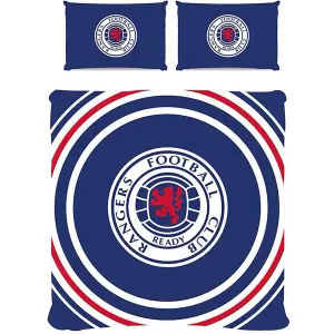 Rangers FC Reversible Pulse Duvet Cover Set Royal Blue/White/Red (Single)