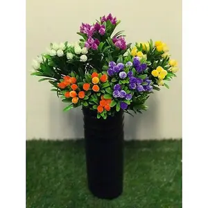 Best Artificial 34cm Purple Dahlia Flower Spray