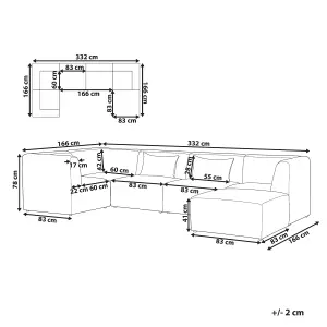 Sofa with Ottoman LEMVIG Off-White Right Hand