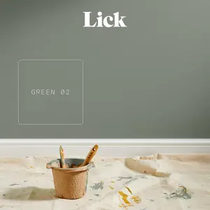 Lick Green 02 Matt Emulsion paint, 2.5L