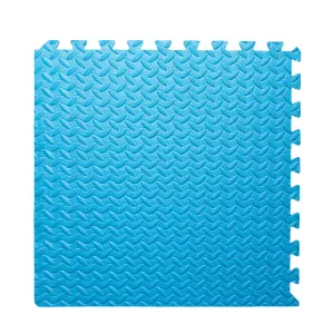 Samuel Alexander Blue 32 Piece EVA Foam Floor Protective Tiles, Mats 60x60cm Each