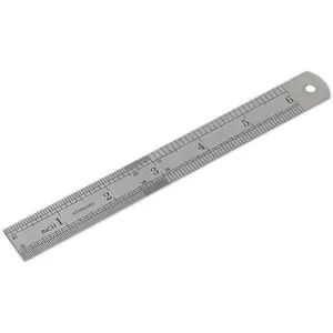 Premium 150mm Steel Ruler with Metric and Imperial Measurements for Precision Work