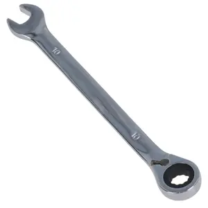 10mm Reversible Cranked Offset Ratchet Combination Spanner Wrench 72 Teeth