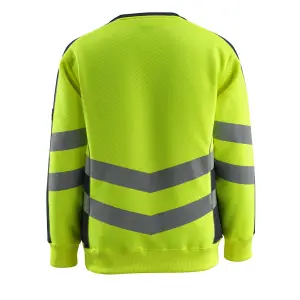 Mascot Safe Supreme Wigton Sweatshirt (Hi-Vis Yellow/Dark Navy)  (XXX Large)