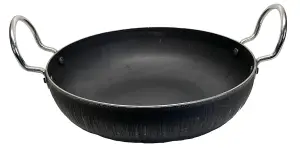 Buckingham Regular Karahi Dish Cast iron  Versatile Cookware for Frying Stir Fryingn Curries