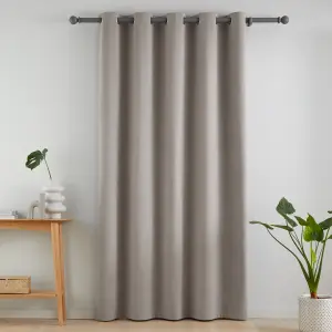 Catherine Lansfield Wilson Blackout Thermal 168x213cm Door Panel Grey