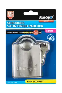 Blue Spot Tools - 60mm Shrouded Satin Finish Padlock