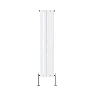 Right Radiators 1600x272 mm Vertical Single Flat Panel Designer Radiator White