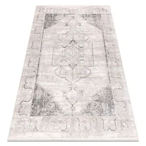 DISTIN 0107B grey / light grey / white modern carpet - Ornament, frame 180x270 cm