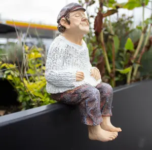 Sitting Grandfather Garden Ornament