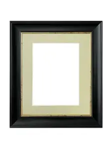 Scandi Black with Crackle Gold Frame with Light Grey Mount for Image Size 45 x 30 CM