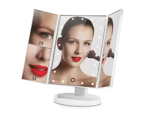 Gold 22 LED Lights High-Definition Cosmetic Mirror