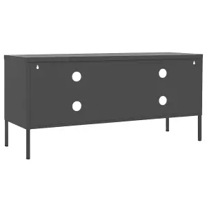 Berkfield TV Cabinet Anthracite 105x35x50 cm Steel